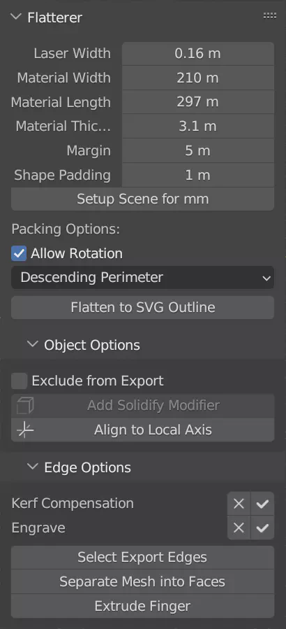 3D Viewport Panel with options and operators.